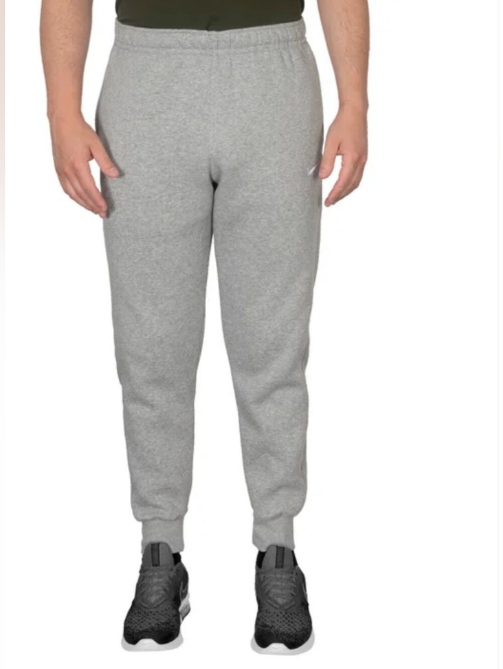 New! Nike Men's Club Fleece Jogger Relaxed Fit Gray Color Cotton Size Medium NWT